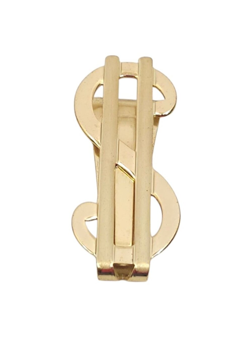 Anson Gold Tone Money Clip US Dollar Sign Vintage MCM Jewelry Accessory